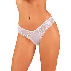 Напівпрозорі трусики Obsessive Heavenlly panties XS/S, відкриті сідниці 106132 фото