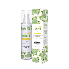 Массажное масло EXSENS Organic Spear Mint 50мл разогревающее, без сахара, без парабенов, съедобное 101955 фото