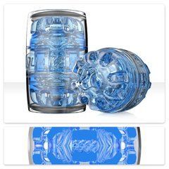 Мастурбатор Fleshlight Quickshot Turbo Blue Ice, компактний, наскрізний, підійде для пар та мінету 109768 фото