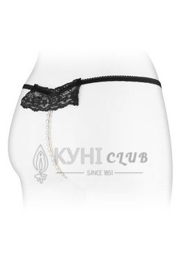 Трусики-стринги с жемчужной ниткой Fashion Secret KATIA Black 101072 фото