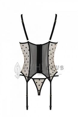 Корсет Passion MARINA CORSET, XXL/XXXL, beige, з відкритими чашками 107735 фото