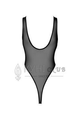 Боди Noir Handmade F322 Paparazzi , 3XL, прозрачное, низ стринги, высокие вырезы 108366 фото