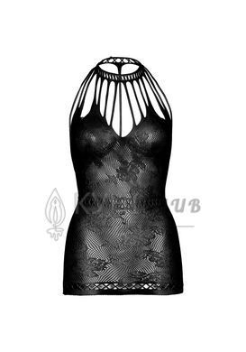 Ажурное платье-сетка Leg Avenue Lace mini dress with cut-outs Black, one size 105861 фото