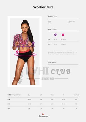 Костюм робітниці Obsessive Worker Girl L/XL 105711 фото