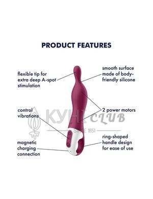 Вібратор для точки А Satisfyer A-Mazing 1 Berry 104087 фото