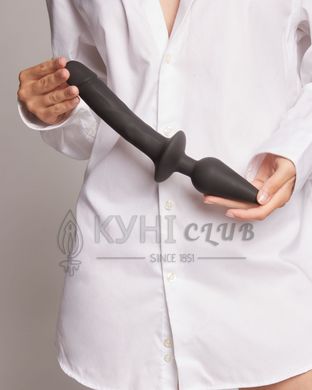 Анальна пробка з дилдо Strap-On-Me SWITCH PLUG-IN REALISTIC DILDO BLACK - L (м'ята упаковка) 104822 фото