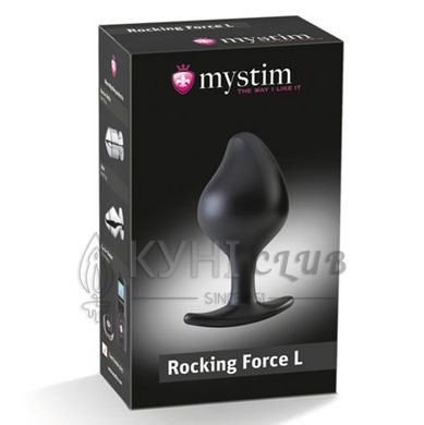 Силіконова анальна пробка Mystim Rocking Force L для електростимулятора, діаметр 4,7 см 104123 фото