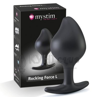 Силіконова анальна пробка Mystim Rocking Force L для електростимулятора, діаметр 4,7 см 104123 фото