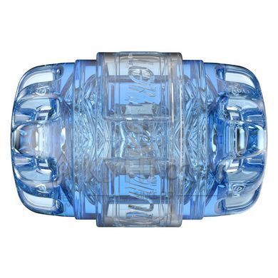 Мастурбатор Fleshlight Quickshot Turbo Blue Ice, компактний, наскрізний, підійде для пар та мінету 109768 фото