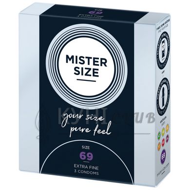 Презервативи Mister Size - pure feel - 69 (3 condoms), товщина 0,05 мм 105952 фото