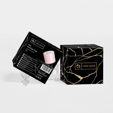 Скотч для бондажа Liebe Seele Bondage Tape Pink 25м, не липнет к коже и волосам, без следов 107530 фото
