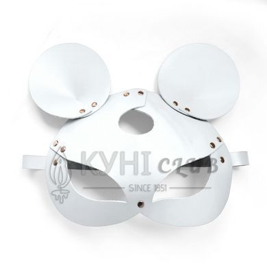 Кожаная маска мышки Art of Sex - Mouse Mask, цвет Белый 107666 фото
