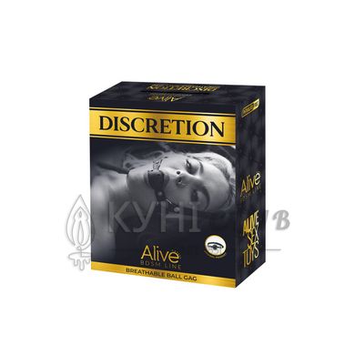 Повітропроникний кляп Alive Discretion Red 103925 фото