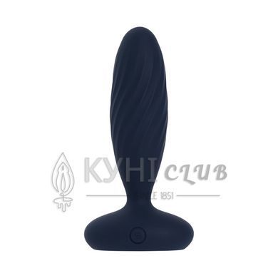 Анальна смарт-вібропробка з пульсацією Svakom Jordan Navy Blue, пульт ДК 109926 фото