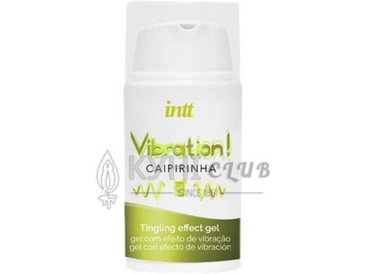 Рідкий вібратор Intt Vibration Caipirinha (15 мл), густий гель, дуже смачний, діє до 30 хвилин 109609 фото
