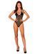 Прозрачное боди Obsessive Selinne teddy XS/S Black, мелкая сетка, двойные бретели 106666 фото 6