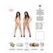 Бодистокинг Passion BS001 white, комбинезон, крупная сетка 101445 фото 5