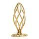 Металева анальна пробка LOCKINK SEVANDA Hollow Spiral Golden, M, золотиста, діаметр 3 см 110042 фото 1