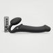 Безремневой страпон с вибрацией Strap-On-Me Vibrating Black L, диаметр 3,7см, пульт ДУ, регулируемый 100156 фото 1