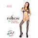 Бодистокинг Passion BS016 black, комбинезон, имитация топа и чулок 101468 фото 5