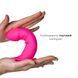 Дилдо з присоскою Adrien Lastic Hitsens 2 Pink, відмінно для страпона, макс. діам. 4см, довж. 16,7см 101156 фото 3