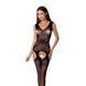 Сітчастий бодістокінг Passion BS062 One Size, Black, комбінезон, імітація панчіх, відкритий доступ 100754 фото 1