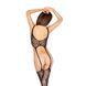 Бодистокинг Passion BS016 black, комбинезон, имитация топа и чулок 101468 фото 4
