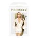 Комплект пеньюар з декором у вигляді троянд та стрінгами Penthouse - Sweet Retreat White XL 103264 фото 2