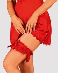 Ажурна підв&rsquo;язка Obsessive Amor Cherris garter, red 105661 фото