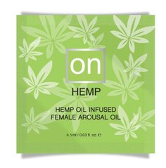 Пробник возбуждающего масла Sensuva - ON for Her Hemp Infused Arousal Oil (0,5 мл) 101841 фото