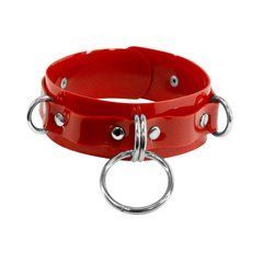Нашийник для фіксації Feral Feelings - D-Rings Red 107306 фото