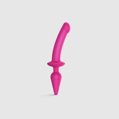 Анальна пробка з дилдо Strap-On-Me SWITCH PLUG-IN SEMI-REALISTIC DILDO FUCHSIA - L (м'ята упаковка) 104823 фото