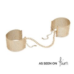 Наручники Bijoux Indiscrets Desir Metallique Handcuffs - Gold, металлические, стильные браслеты 108823 фото