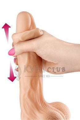 Фаллоимитатор с подвижной крайней плотью Real Body - Real Brad, диаметр 4,5см, TPE 100039 фото