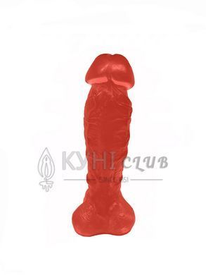 Мило у формі пеніса Чистий Кайф Red size XL, крафтове мило-член, натуральне 101338 фото