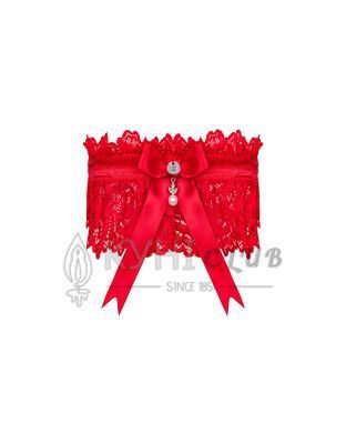 Ажурна підв&rsquo;язка Obsessive Amor Cherris garter, red 105661 фото