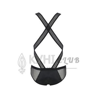 Чоловіче еротичне сітчасте боді Passion 045 VICTOR L/XL Black, екошкіра, сітка 105583 фото