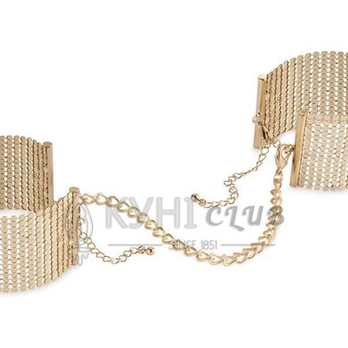 Наручники Bijoux Indiscrets Desir Metallique Handcuffs - Gold, металеві, стильні браслети 108823 фото