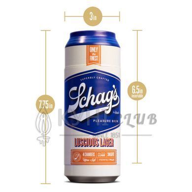 Мастурбатор &ndash; банка пива Blush Schag's Luscious Lager Masturbator Frosted, самосмазывающийся, вакуум 106854 фото