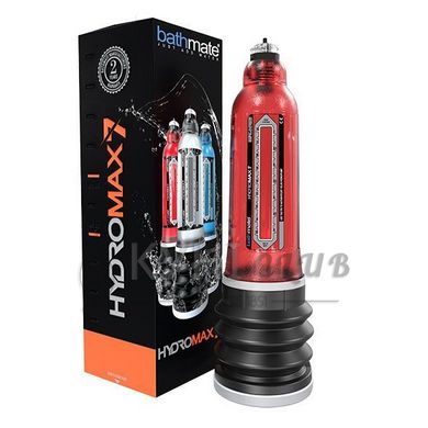 Гідропомпа Bathmate Hydromax 7 Red (X30), для члена довжиною від 12,5 до 18 см, діаметр до 5 см 100493 фото