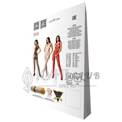 Еротичний бодістокінг з малюнком Passion BS085 white 102604 фото