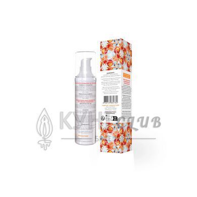 Масажна олія EXSENS Organic White Peach 50мл розігрівальна, без цукру, без парабенів, їстівна 101956 фото