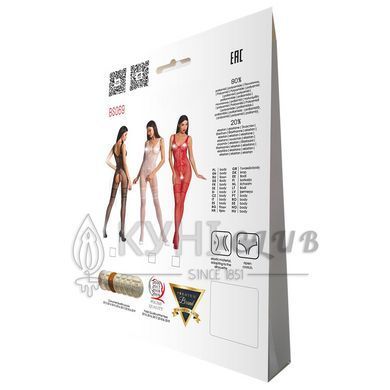 Бодистокинг Passion BS069 red, комбинезон, имитация чулок и боди 109086 фото