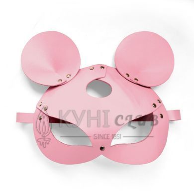 Кожаная маска мышки Art of Sex - Mouse Mask, цвет Розовый 107667 фото