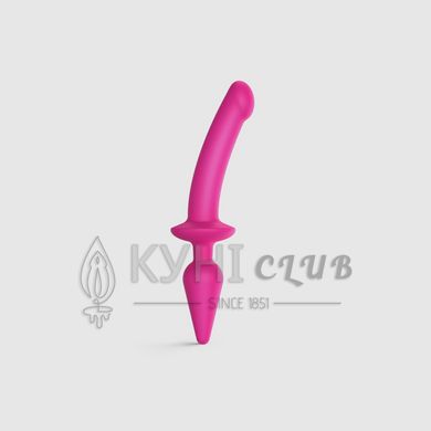 Анальна пробка з дилдо Strap-On-Me SWITCH PLUG-IN SEMI-REALISTIC DILDO FUCHSIA - L (м'ята упаковка) 104823 фото