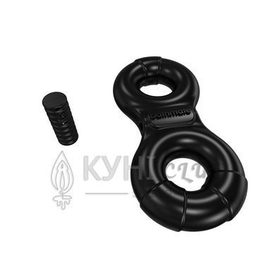 Эрекционное виброкольцо Bathmate Vibe Ring Eight, двойное, для члена и мошонки 109445 фото