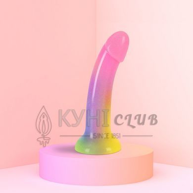 Дилдо с градиентом и блестками Love To Love Dildolls &mdash; Stargazer, ультрамягкий 107034 фото