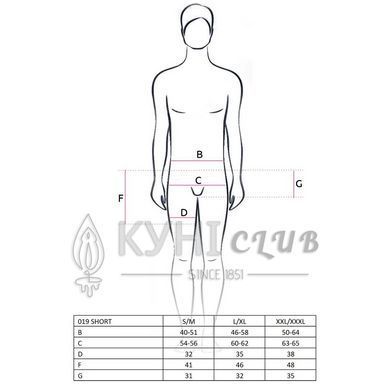 Розпродаж!!! Чоловічий еротичний костюм офіціанта Passion 019 SHORT red L/XL, шорти і метелик 101424 фото
