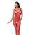 Бодистокинг Passion BS069 red, комбинезон, имитация чулок и боди 109086 фото