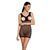 Бодистокинг-платье с открытой грудью Passion BS092 black 104354 фото